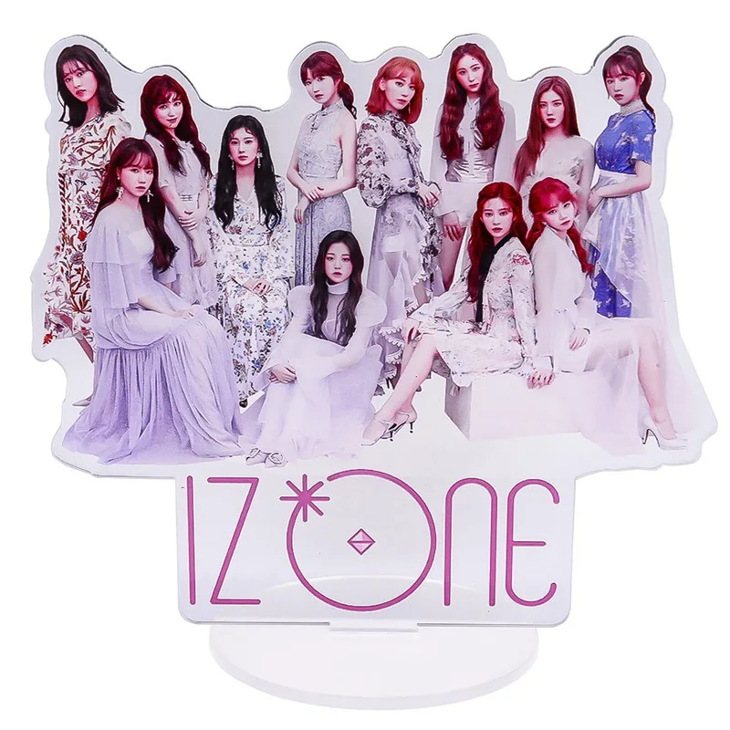 

1 Piece New Arrival K-pop IZONE Acrylic Stand Plate Creative Figure Model Plate Holder For Fans Collection Gift