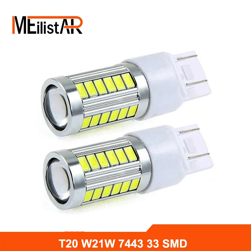 

1x Car led T20 7443 W21/5W 33 LED 5630 5730 smd auto brake lights fog lamp reverse light car daytime running lights red white
