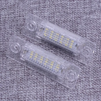 

DWCX 1pair of 18 LED White License Plate Light 2W 13.5V Fit for Volkswagen VW Transporter T5 2003 2004 2005 2006 2007 2008 2009
