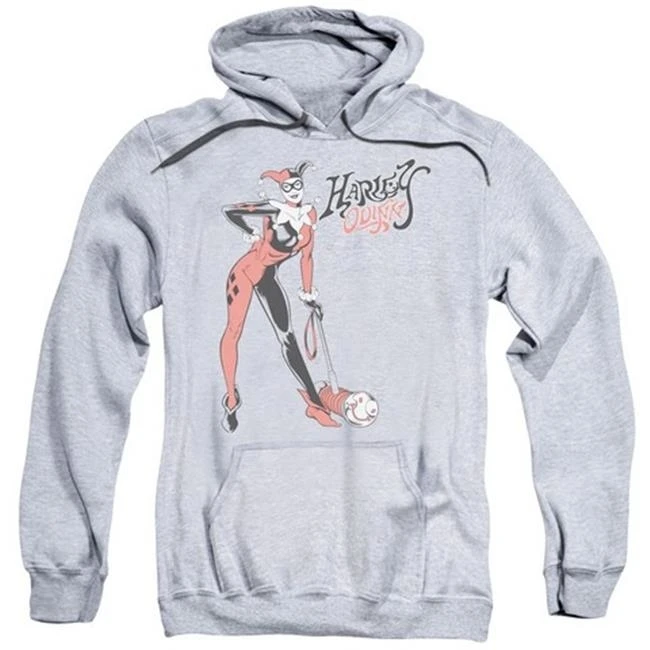 Trevco Dc-Harley Hammer - Adult Pull-Over Hoodie - Athletic Heather Small