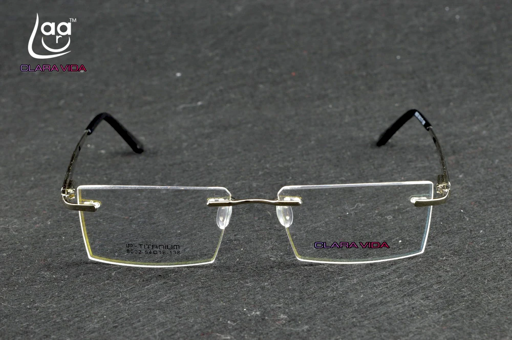 Lentes Opticos Mujer Gafas Clara Vida Новые дизайнерские качественные безрамные мужские очки без