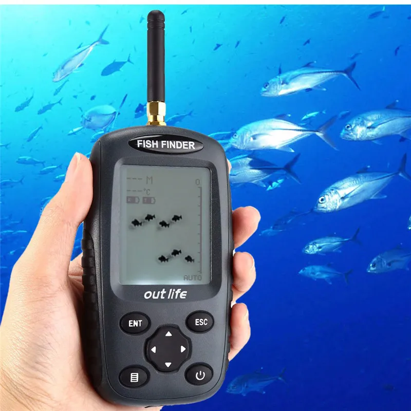 Outlife FF998 умный портативный рыболокатор перезаряжаемый Sonar беспроводной 125 кГц