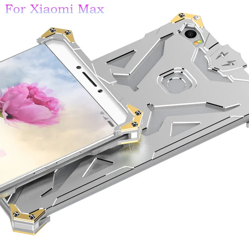 Для Xiaomi Mi Max 2 Чехол Zimon Тор с металлической эмблемой Железного человека Алюминий
