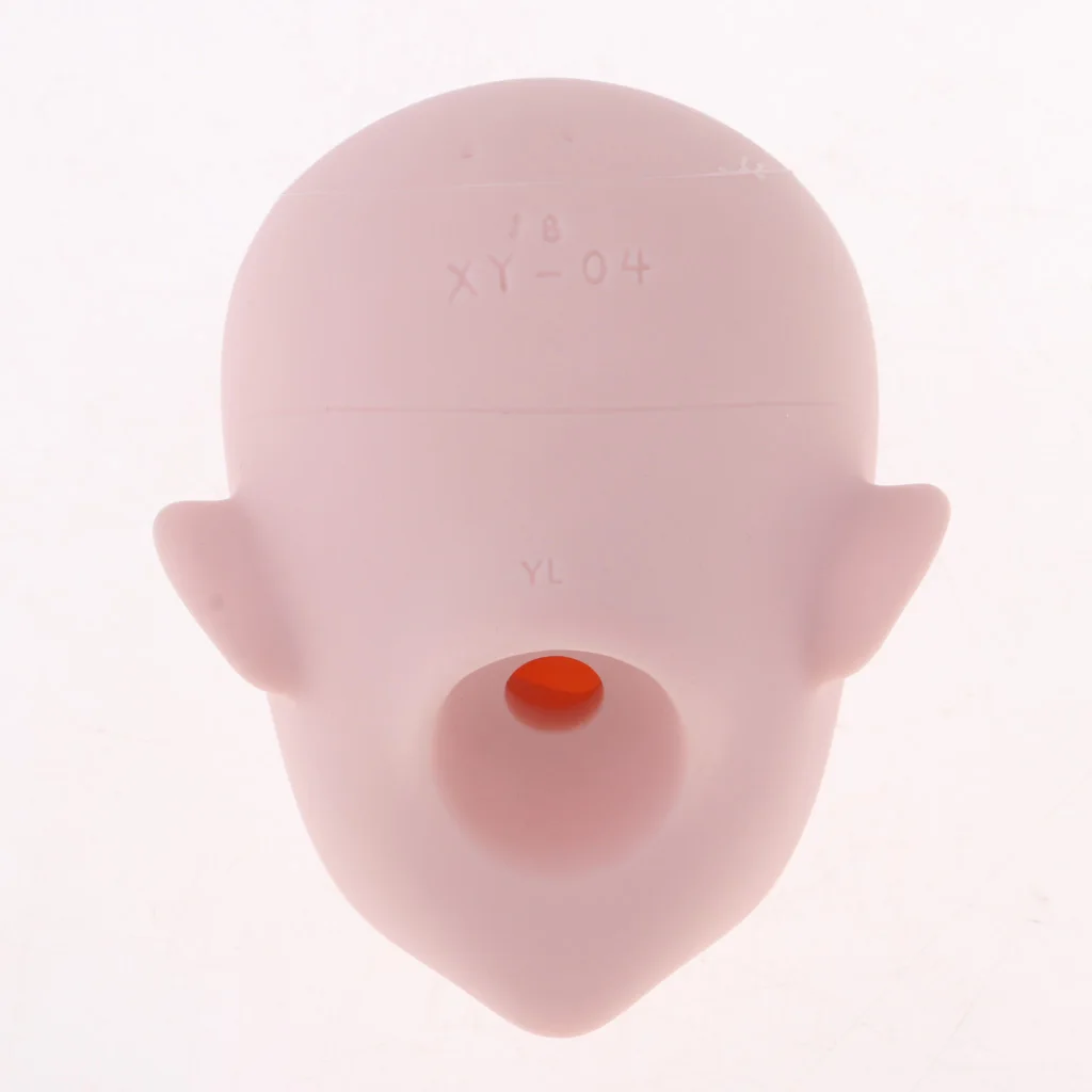1/4 Female Doll Head w/ Brown Eyes for BJD DIY Part Accs