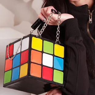 New Magic Cube Bags Portable Women s Style Bag Day Clutch Handbag Size 15CM 15CM 0
