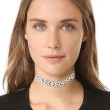 New Winter Retro Multilayer Velvet Collar Choker Necklace Fashion Rhinestone Flower Short Female Gothic Jewelry DIY For Women