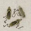 40pcs Charms Flip Flops 21x7mm Antique Pendant fit,Vintage Tibetan Bronze Silver color,DIY For Bracelet Necklace ► Photo 2/2