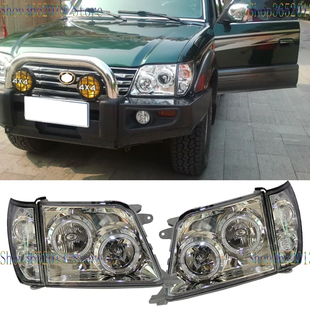 Автомобильные аксессуары 1 пара для Toyota Land Cruiser FJ90 LC90 Prado 3400/2700 1998-2002 фары ангельские глазки