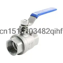 On-Off ТОЧКА Dia Внутренняя Резьба Полный Порт Серебряный Тон Металла Шаровой кран Установки