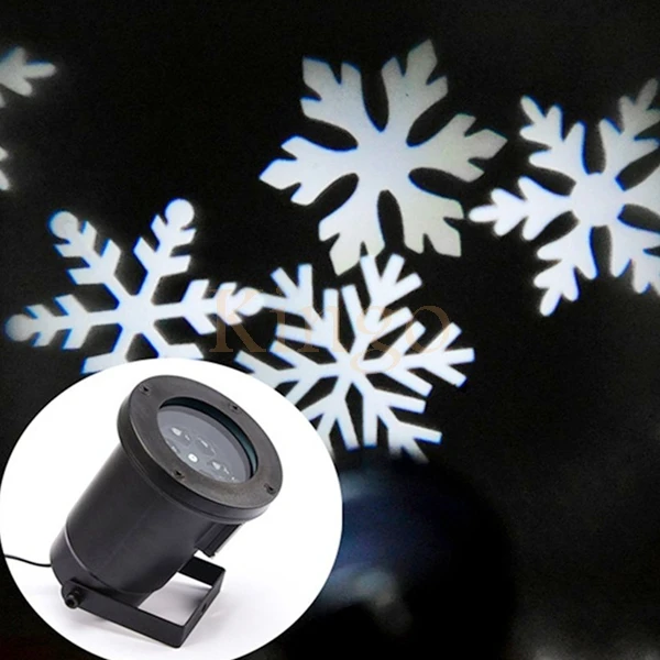 

Kingoffer NEW IP65 Waterproof White Colorful Moving Snow Laser Projector Snowflake LED Stage Light For Christmas Party Landscape