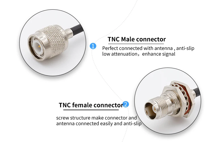 TNC микрофонный кабель 0-6G Прочный RG316 удлинитель РЧ коаксиальный кабель для Универсальный микрофон антенны