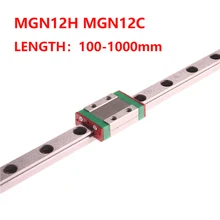 Детали ЧПУ MGN12 300 400 450 500 800 900 1000 мм миниатюрная линейная направляющая 1 шт. MGN линейная направляющая+ 1 шт. MGN12H или MGN12C каретка