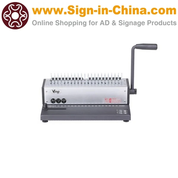

Adjustable Manual 1-21 Hole 200 Sheets Paper Comb Punch Binder Binding Machine Report Documents Office