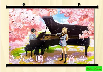 

Anime Poster Your Lie in April Wall Scroll Printed Painting Home Decor Japanese Cartoon Decoration Poster 60x40cm