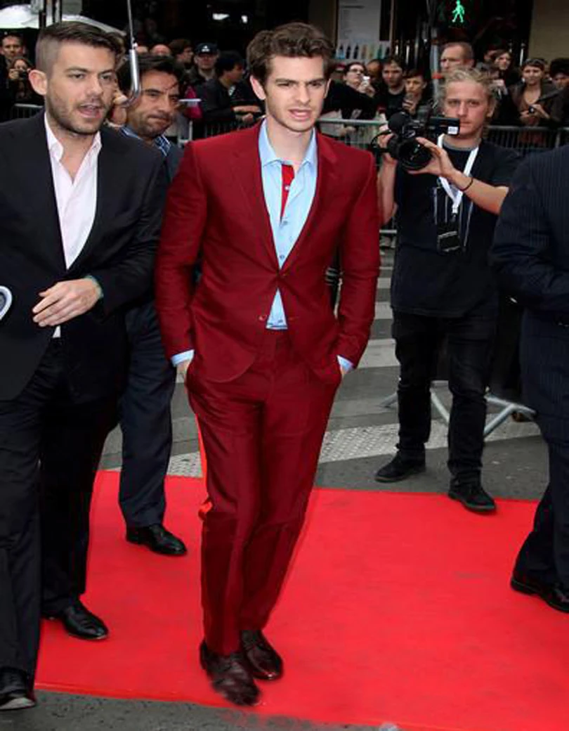 Mens Evening Suit Men Tuxedos Wedding Suits For Men Red