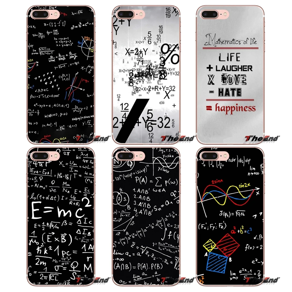 Equations Typography physic E=mc2 Soft Case For Xiaomi Mi6 Mi 6 A1 Max Mix 2 5X 6X Redmi Note 5 5A 4X 4A A4 4 Plus Pro