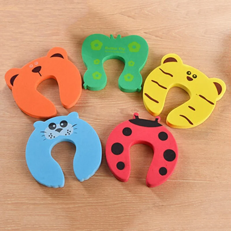 

3Pcs/Pack Child Safety Protection Baby Safety Cute Animal Security Card Door Stopper Baby Newborn Care Child Lock Protection
