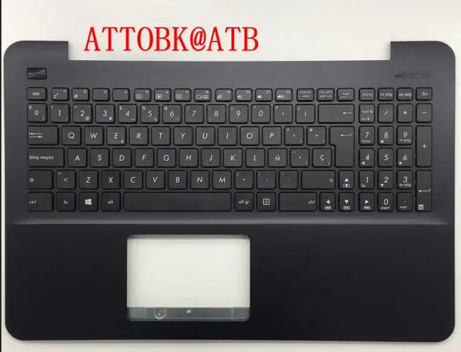 New SP Laptop Keyboard for Asus X555 X555L A555L F555L R556L VM510L W519L Y583L R557 W509 Keyboard Palmrest Cover with C - Цвет: Черный