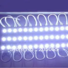 200x супер яркий светодиодный 5050 модуль SMD 3 светодиоды Водонепроницаемый 12 В DC магазин окно вздох-холодный белый