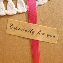 240 шт./лот прямоугольник крафт бумага "особенно для вас" закрывающийся контейнер украшения подарок упаковочные наклейки 1,3x4,5 см