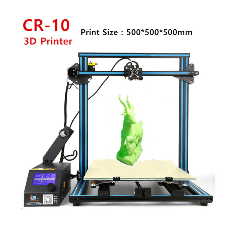 

CRCREALITY 3D CR-10 Large 3D Printer With Hot Bed Big Print Size 500*500*500mm/400*400*400mm Desktop 3 D Printer With Filament