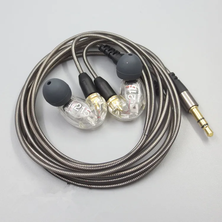 DIY MMCX SE215 гарнитура Hifi стерео наушники с шумоподавлением Бас Наушники для Shure IPhone