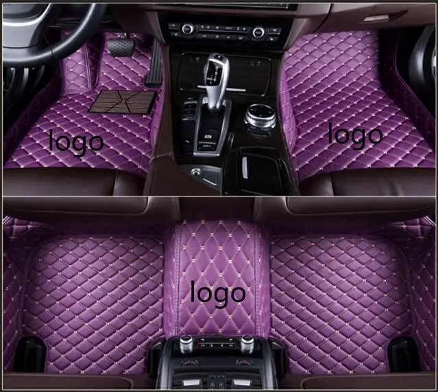 Fit For Jaguar XF + logo car carpets Leather Car Floor Auto Mats