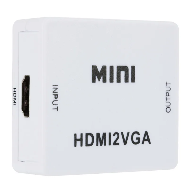  1080 P Mini HDMI a VGA Convertitore Adattatore con Audio HDMI2VGA HD Video Box Adattatore Per Xbox3
