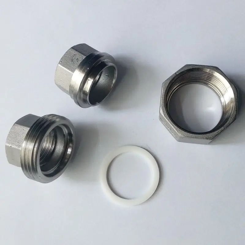 

1/2" BSPT Female Threaded Union Stainless Steel 304 Cast Pipe Fitting SS304-FFTU-1/2