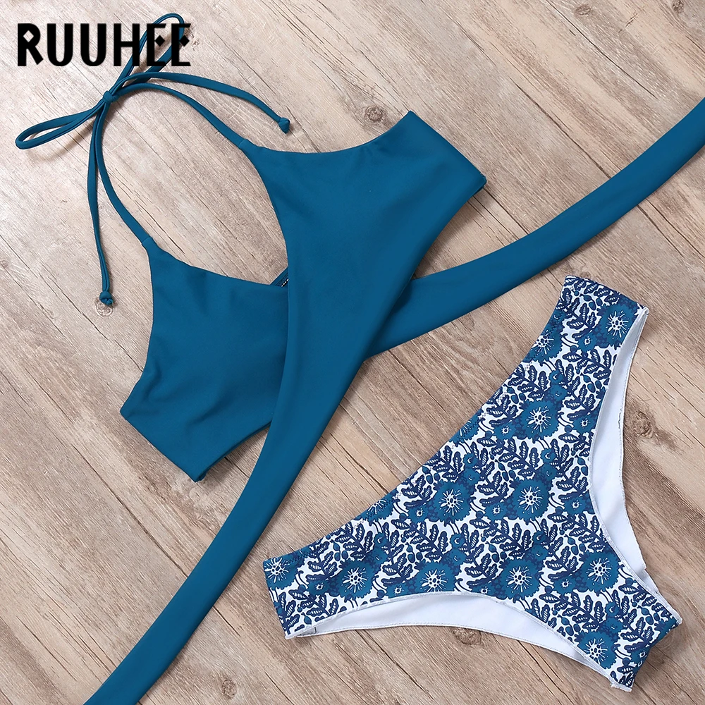 RUUHEE Bikini Set Swimsuit Swimwear Women Bikini Sexy Summer Beach Wear Padded Bathing Suit Push Up 2019 Swimming Suit For Women
