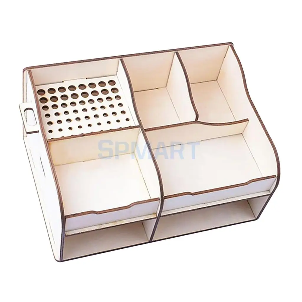 DIY Basewood Portable Action Figure Model Building Kit Tool Storage Rack Shelf for Gundam