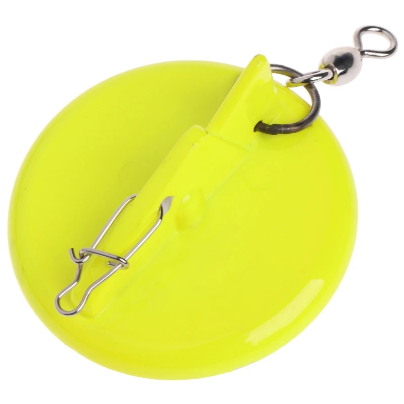 New Fishing Trolling Disc With Lead Weight Sinker Connector Adjustable Accessories - Цвет: 5.7cm