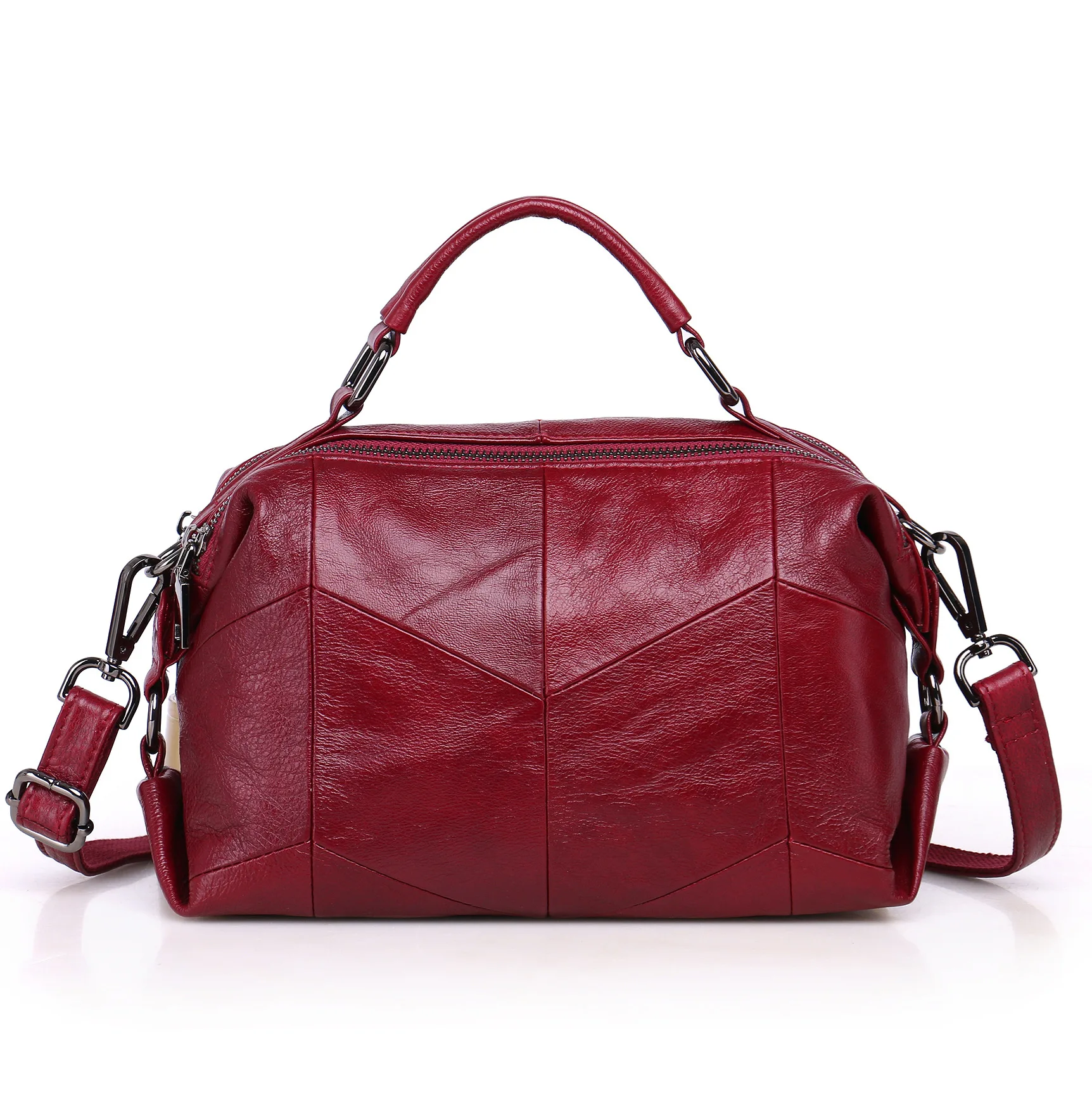 GYKAEO, натуральная кожа, женская сумка, уличная мода, Воловья кожа, сумки-мессенджеры, женские сумки, известные бренды, сумка на плечо, тоут - Цвет: Красный