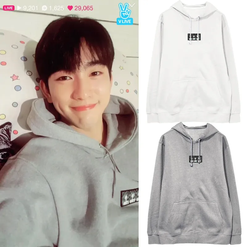 Kpop Got7 JR свитшот с капюшоном для мужчин и женщин толстовки длинными рукавами в