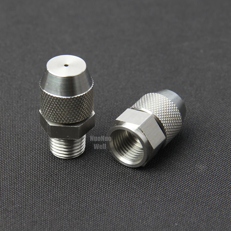 

3pcs 1/4" Female/Male Thread Each Three Sizes 304 Stainless Steel Spray Nozzle Atomization Humidification Remove Dust Sprinkler