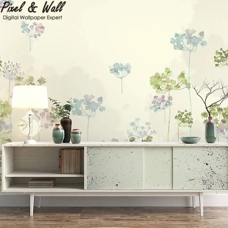 Цветок поля Настенная Обои кровать украшение комнаты Аксессуары STDM30078|wallpaper murals