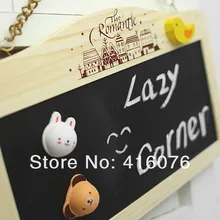 Горячая Милая маленькая подвесная деревянная доска с одной стороны белая доска 2 функции Message доска с аксессуарами S2027