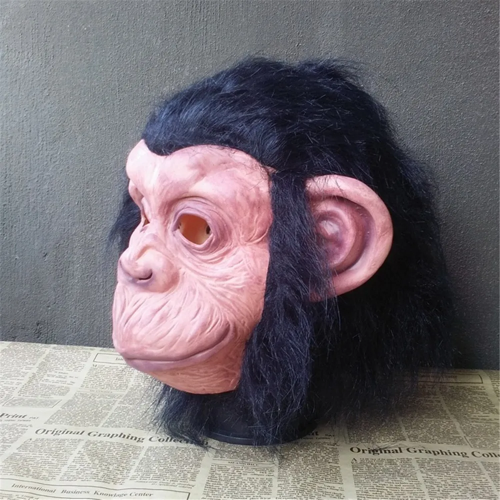 Маскарадная маска для Хэллоуина Rise of Planet the Apes gorilla костюмы с изображением короля