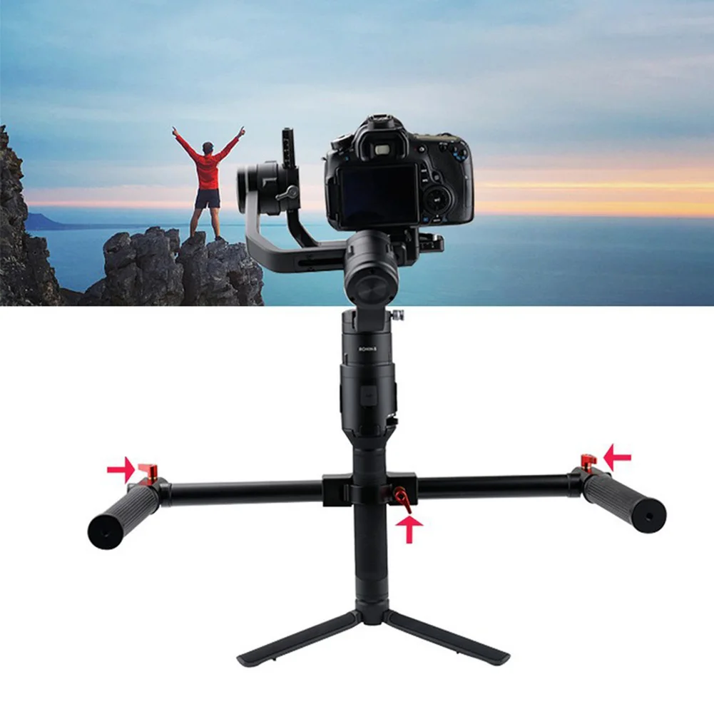 

Camera Outdoor Gimbal Grip Non-Slip Bracket Tool Accessories Handle Bar Aluminum Alloy Handheld Dual Handle For Ronin S