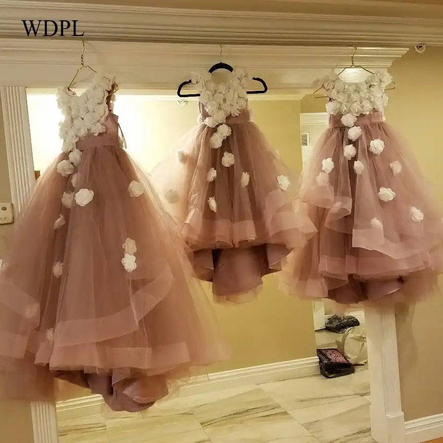 dusty pink girls dresses