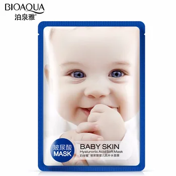 

5pcs BIOAQUA Baby Skin Hyaluronic Acid Moisturizing Facial Mask Skin Care Face Mask 40g/1pcs