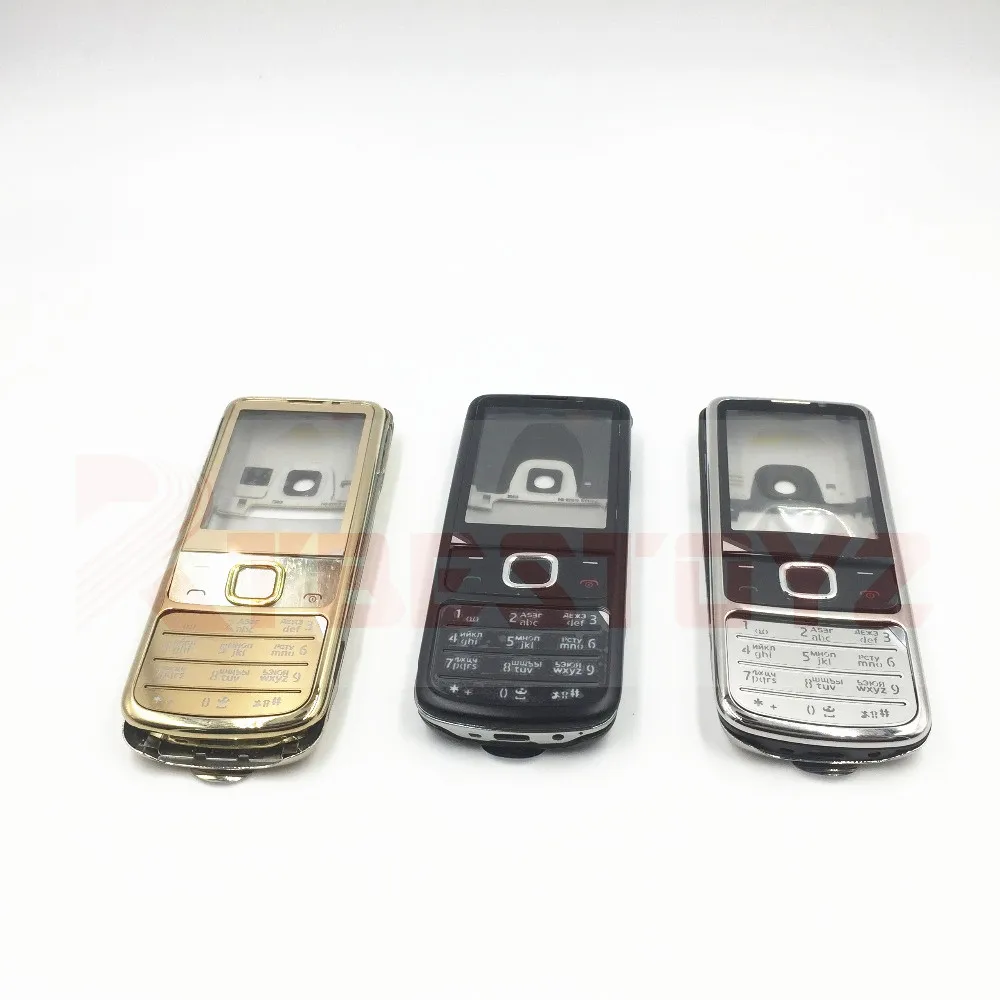  RTBESTOYZ New Full Housing Cover Case Russian English Keyboard Black Silver Golden For Nokia 6700 C