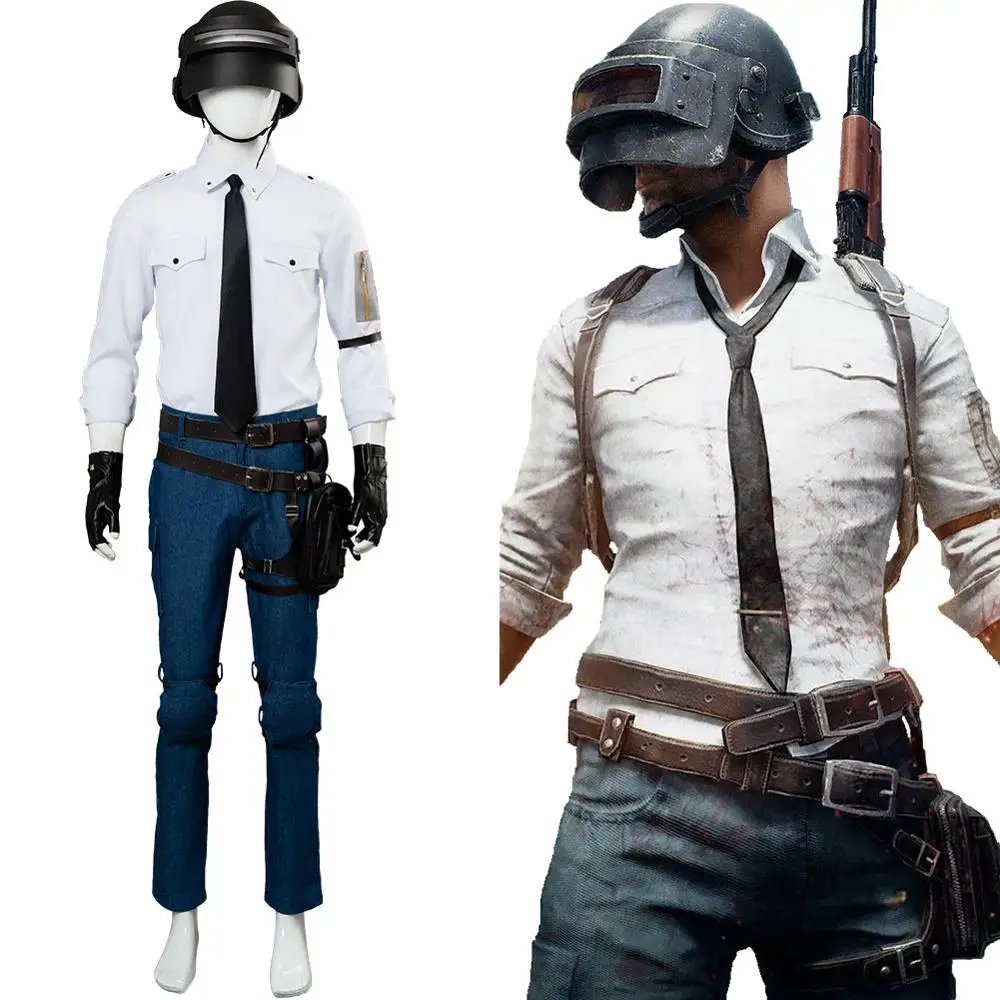  Game PUBG Cosplay PLAYERUNKNOWN’S BATTLEGROUNDS Costume Helmet Bag Props Halloween Carnival Role Pl