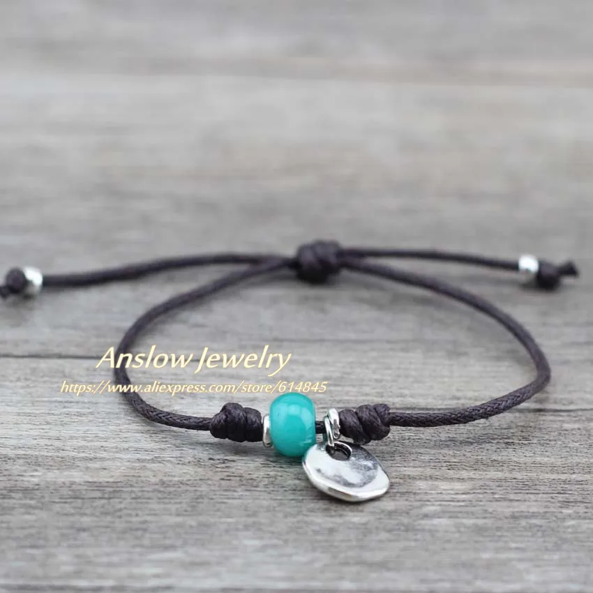 Милые романтичные корейские мужские браслеты Anslow кожаные для женщин дружбы
