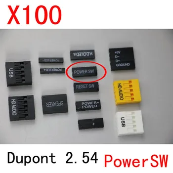 

100pcs 2Pin 2.54 dupont dupont connector lettering POWERSW TJC8 2.54mm pitch connector replace Molex connector