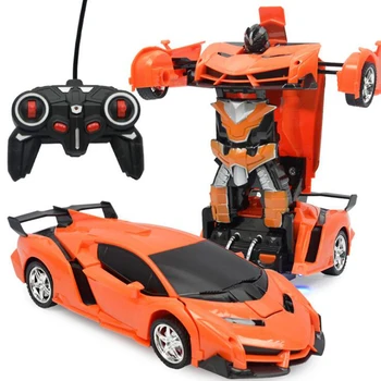 

2In1 RC Car Transformation Sports Car Robots Models Remote Control car Deformation Car RC toy for Children Birthday gift