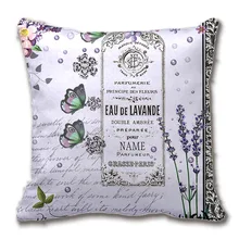 Vintage lavanda Collage púrpura funda de almohada cojín decorativa almohada personalizar regalo por Lvsure para sofá asiento funda de almohada