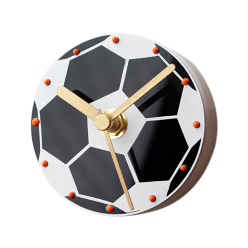 

Wall clock 3D Creative Sports Football fridge bell mute magnetic wall clock (direct exhaust on the fridge bell)