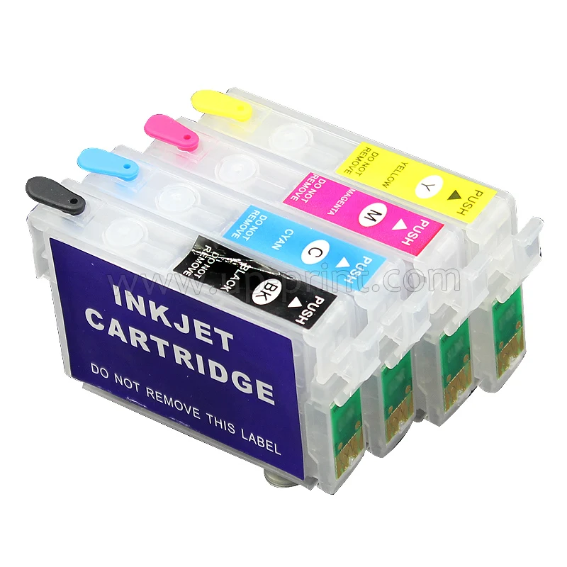 4 шт. многоразовые чернильные картриджи для epson TX620FWD TX560WD Workforce T42WD с чипом ARC T1401 T1402