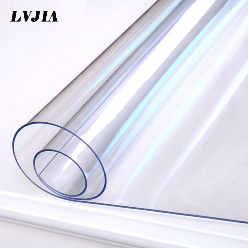 PVC Transparent Waterproof Tablecloth Frosted Waterproof and oil proof table cover Kitchen Table Covers Soft Glass Table cloths
